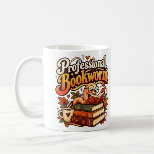 Tasse Ver de Livre Professionnel Mignon Rétro