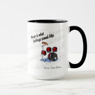 Tasse Version de tambour à de quels sentiments