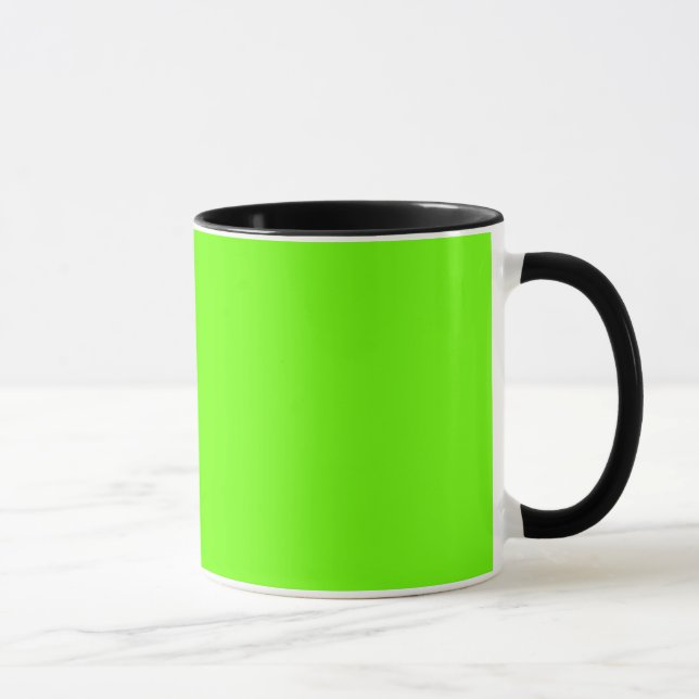 Tasse Vert néon fluorescent brillant (Droite)