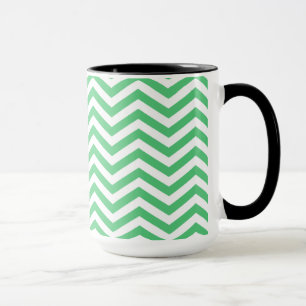 Tasse Vert vert Chevron ; Tableau