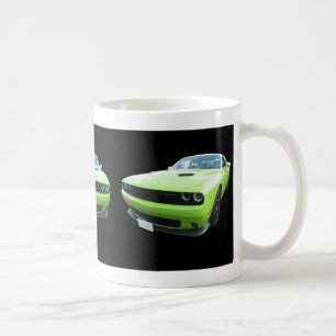 Tasse verte de challengeur de Dodge