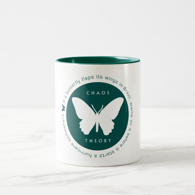 Tasse (verte) de théorie de chaos (Centre)