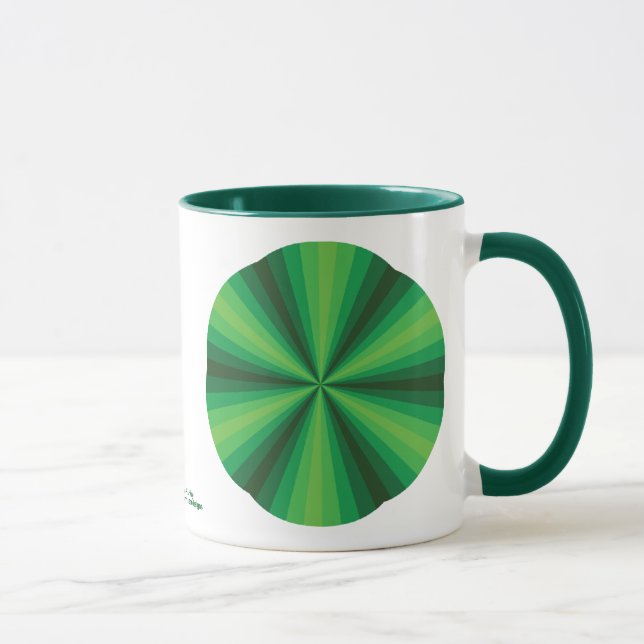 Tasse verte illusion d'optique (Droite)