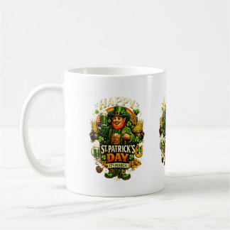 Tasse verte Lucky St. Patrick’s Day Shamrock – Irl