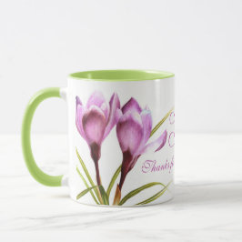Tasse verte pourpre de tante extraordinaire de