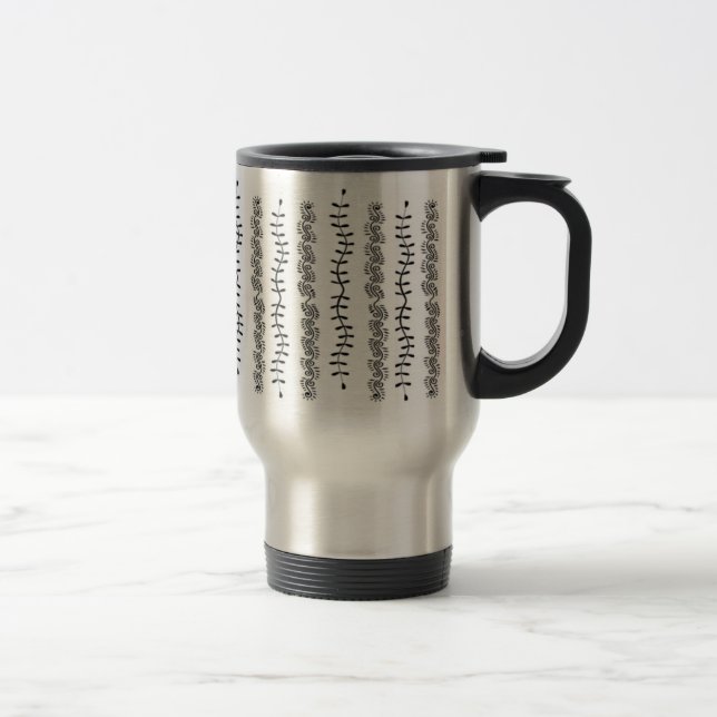 Tasse verticale de voyage de feuille de remous (Droit)