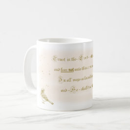 Tasse Vertrauen in die Lord Sprichs-Bibelkalligrap