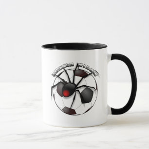 Tasse Veuve de football avec texte