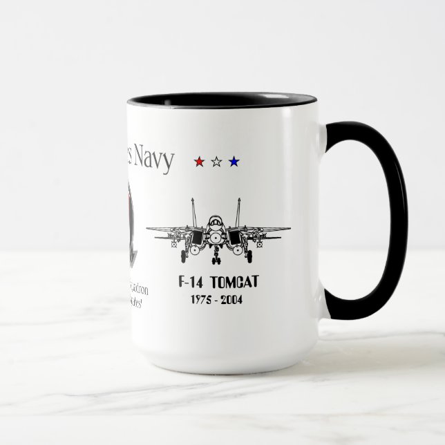 Tasse VF-211 'Checkmates' - F-14 Tomcat Sq. (Droite)