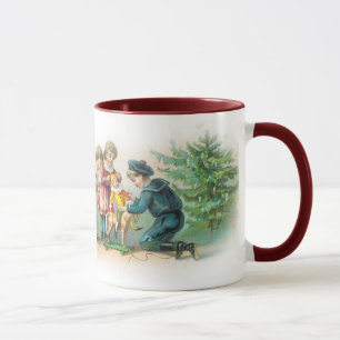 Tasse victorienne de Noël