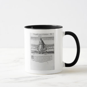 Tasse Vieil homme indien en son vêtement d'hiver