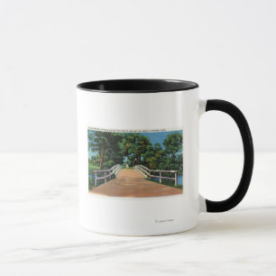 Tasse Vieille vue du nord de pont de statue minuscule
