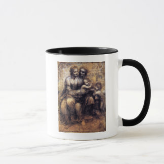 Tasse Vierge et enfant avec le croquis de St Anne