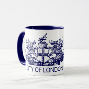 Tasse Ville de Londres, cru, manteau des bras,