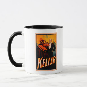 Tasse Vin potable de magicien de Kellar avec le diable