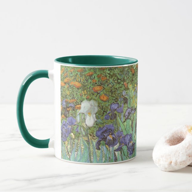 Tasse Vincent van Gogh - Irises (Avec donut)
