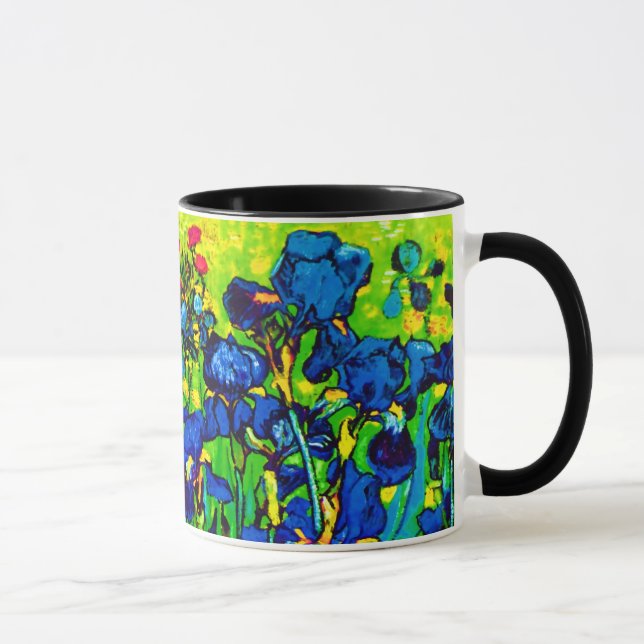 Tasse Vincent Van Gogh - Irises - Art pop de fleurs (Droite)