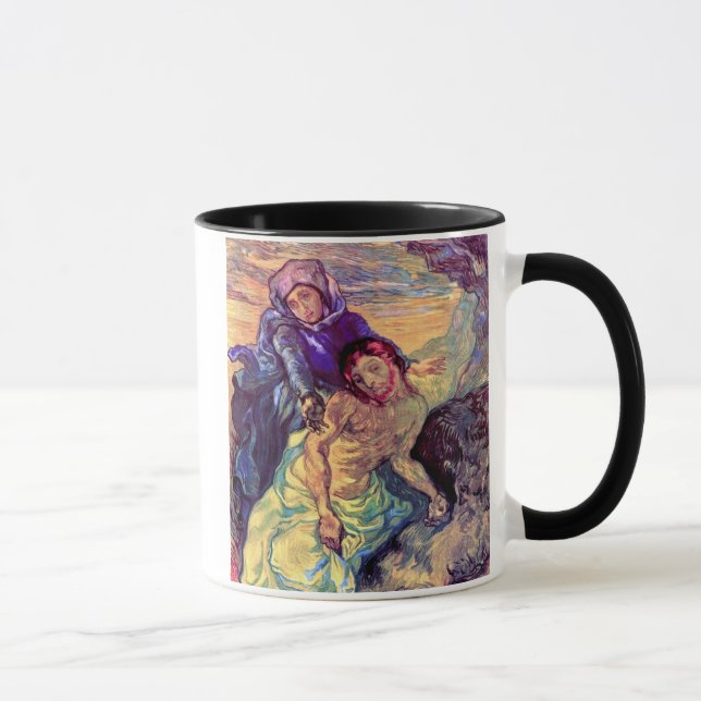 Tasse Vincent Van Gogh - La Pieta - Jésus & Vierge Marie (Droite)