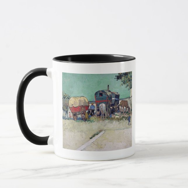 Tasse Vincent van Gogh | les caravanes, campement gitan (Gauche)