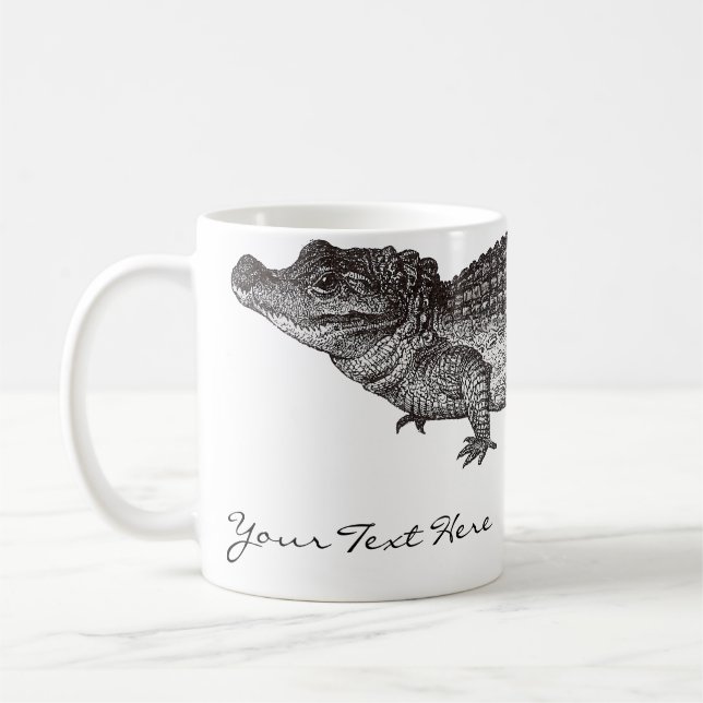 Tasse vintage de crocodile (Gauche)