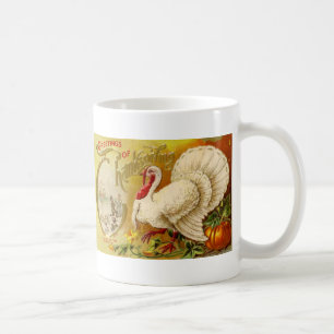Tasse vintage de la Turquie de thanksgiving