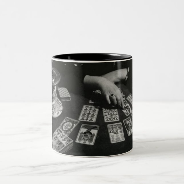 Tasse vintage de lecteur de tarot (Centre)