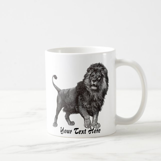 Tasse vintage de lion (Droite)