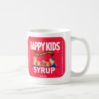Tasse vintage "de sirop heureux d'enfants"