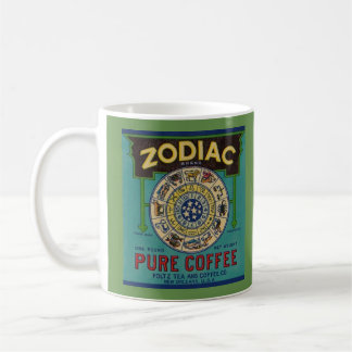 Tasse vintage d'étiquette de café (café de