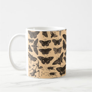 Tasse vintage d'insectes