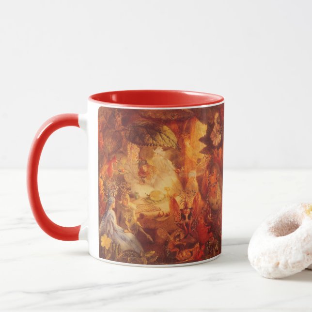 Tasse Vintage Fairy Tale The Captive Robin par Fitzgeral (Avec donut)