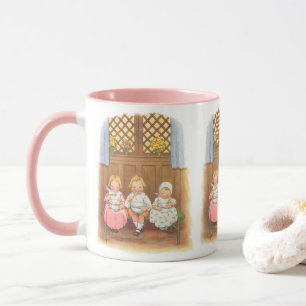 Tasse Vintage Pease Porridge Hot Comptine Enfantine