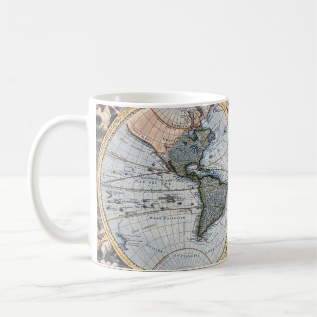 Tasse - Vintager globaler Plan (Links)