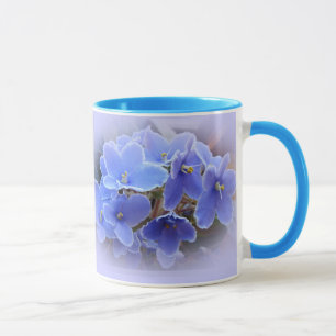 Tasse Violettes africaines bleues
