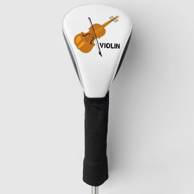Tasse Violine Golf Headcover (Vorderseite)