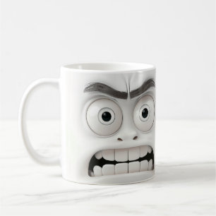 Tasse Visage Choqué Drôle Expression Surprise