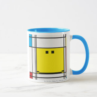 tasse visage heureux mondrian