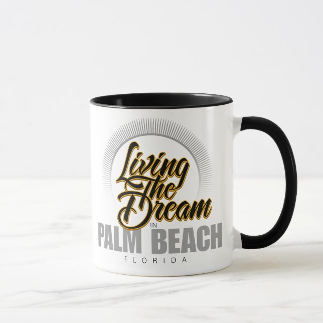 Tasse Vivant le rêve dans le Palm Beach (Droite)