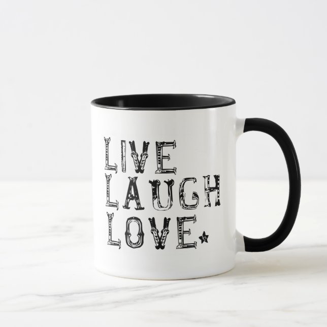 Tasse vivant, rire, amour (Droite)