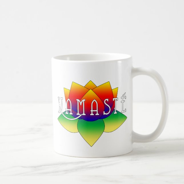 Tasse vive de yoga de Namaste Lotus (Droite)