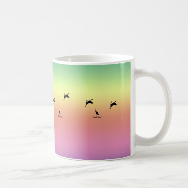 Tasse - Vogelschatten bei Sonnenaufgang (Rechts)