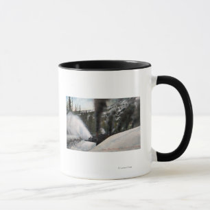 Tasse Voies de clairière de chemin de fer de