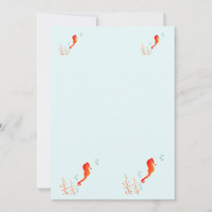 Tasse von Aquarellfarben - Niedlicher Ozean Animal Einladung