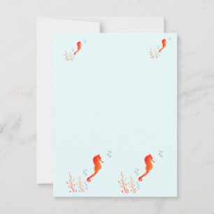 Tasse von Aquarellfarben - Niedlicher Ozean Animal Postkarte
