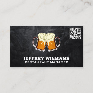 Tasse von Biertoast QR Code Business Card Visitenkarte