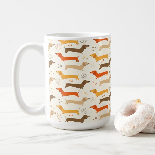 Tasse von Dackeln (Mit Donut)