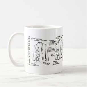 Tasse von Entwicklung des Kittels von medikamente