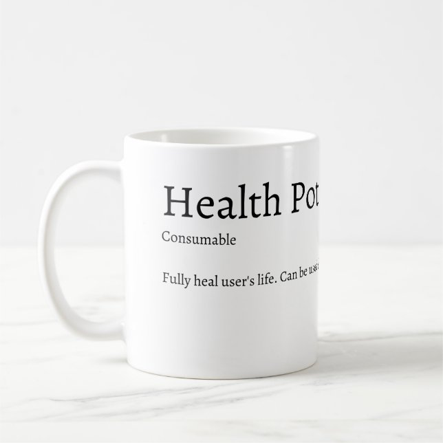 Tasse von Gesundheitstropfen (Links)