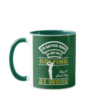 Tasse von Golf und Work Combo