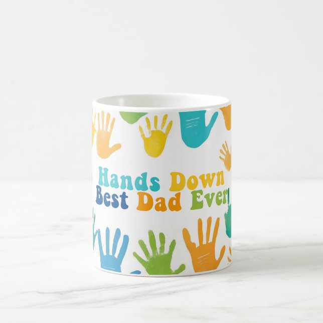 Tasse von Handdruckaufnahmen (Mittel)